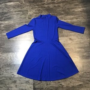 Blue long sleeve forever 21 dress